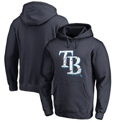 Tampa Bay Rays Splatter Logo Pullover Hoodie Navy