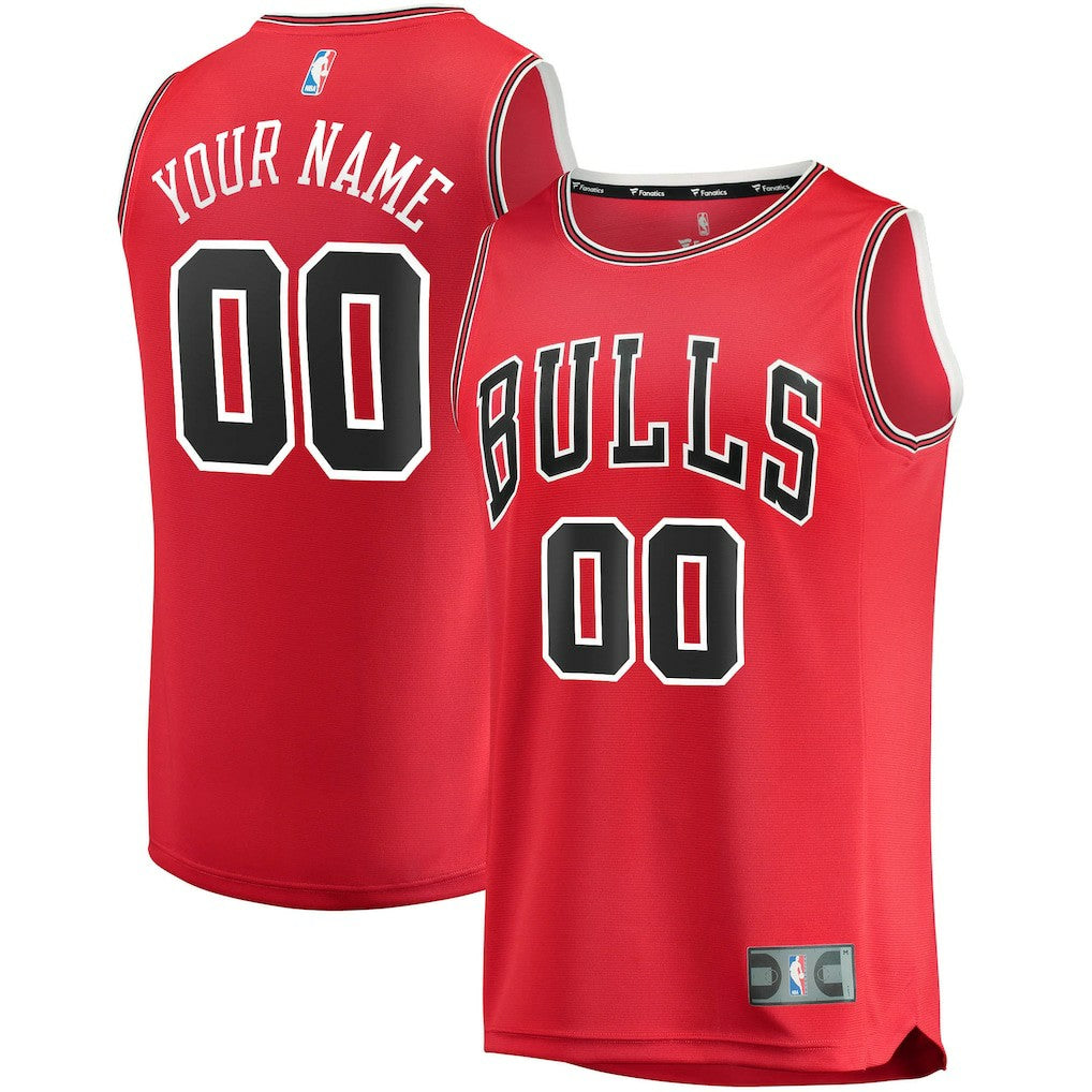 Chicago Bulls Fast Break Custom Replica Jersey Red sale - Icon Edition sale