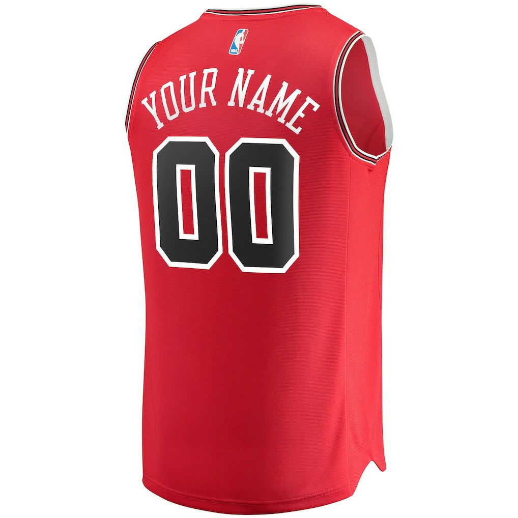 Chicago Bulls Fast Break Custom Replica Jersey Red sale - Icon Edition sale