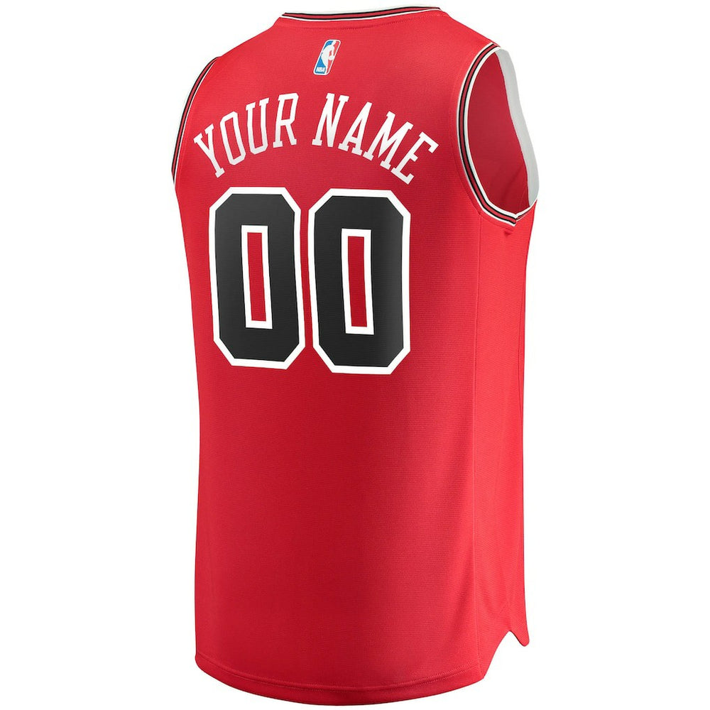Chicago Bulls Fast Break Custom Replica Jersey Red sale - Icon Edition sale