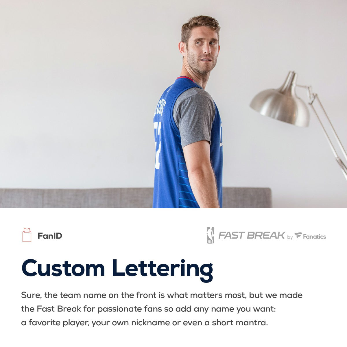LA Clippers Fast Break Custom Replica Jersey Royal - Icon Edition online