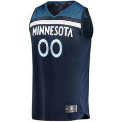 Minnesota Timberwolves Fast Break Custom Replica Jersey Navy - Icon Edition discount