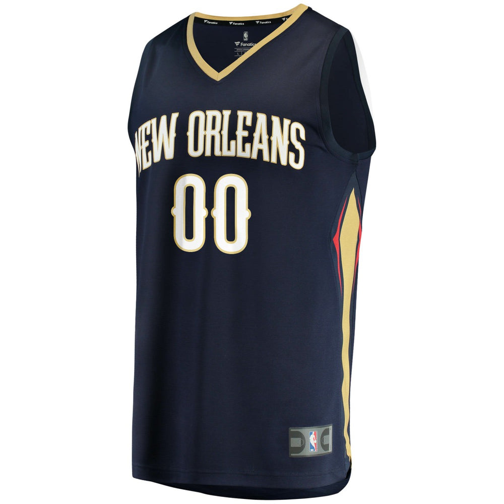 New Orleans Pelicans Fast Break Custom Replica Jersey Navy - Icon Edition cheap