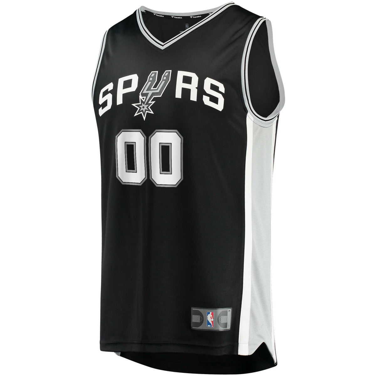 San Antonio Spurs Fast Break Custom Replica Jersey Black - Icon Edition on sale