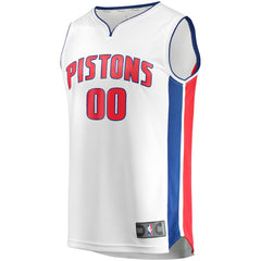 Detroit Pistons Fast Break Custom Replica Jersey White sale - Association Edition outlet