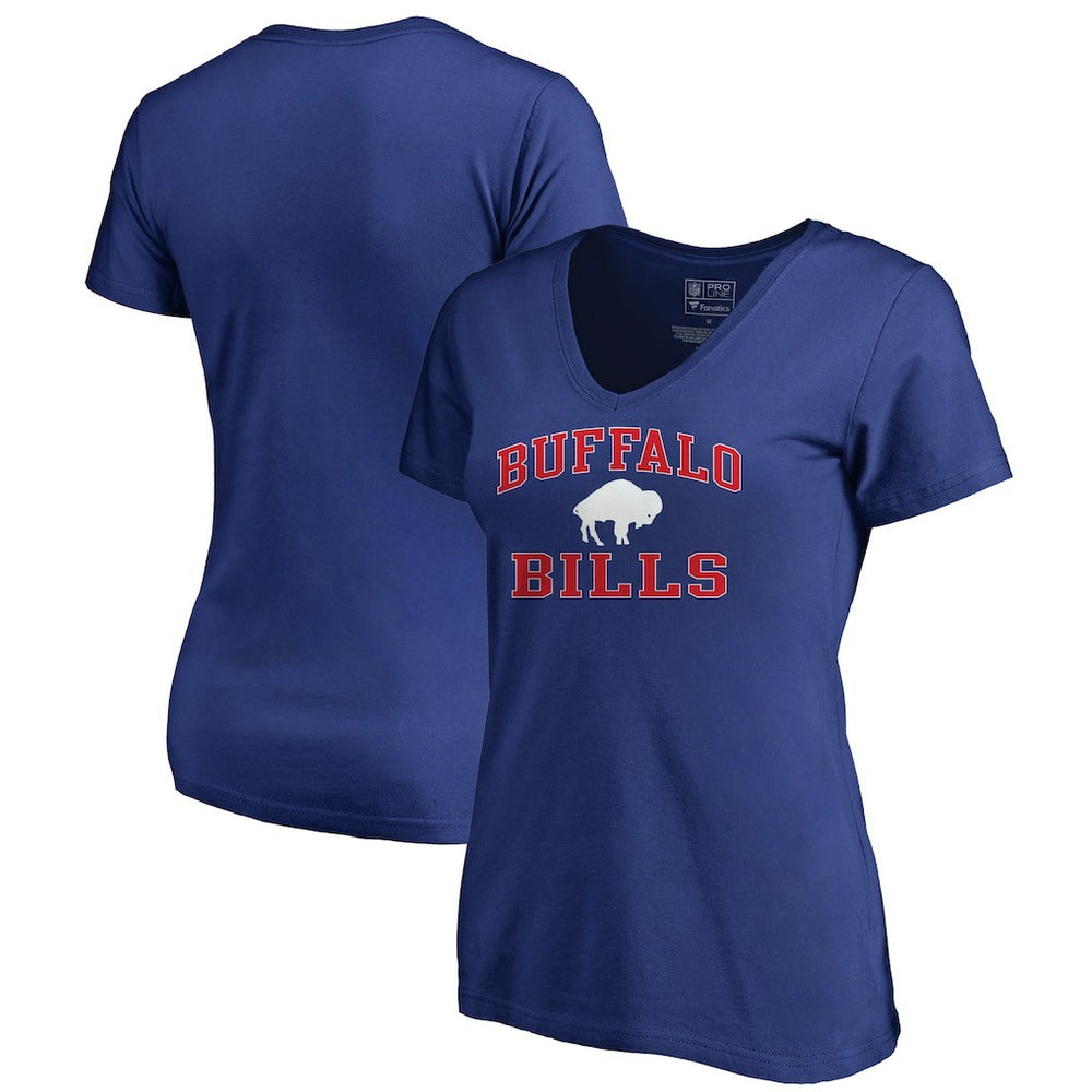 Buffalo Bills Women's Vintage Collection Victory Arch V-Neck T-Shirt - Royal cheap
