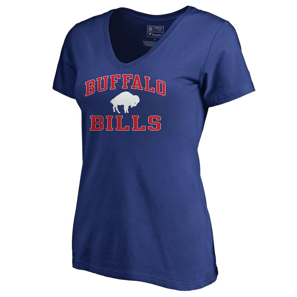 Buffalo Bills Women's Vintage Collection Victory Arch V-Neck T-Shirt - Royal cheap
