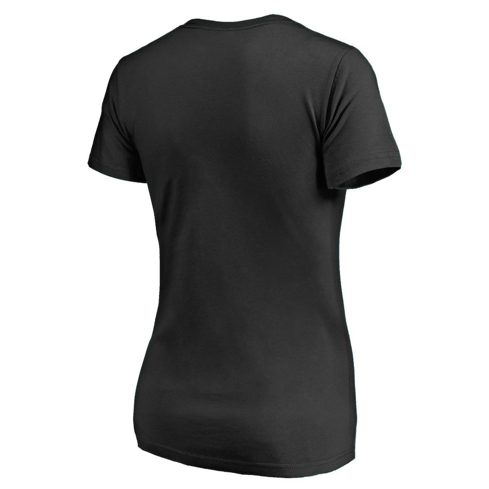 Pittsburgh Steelers Women's Vintage Collection Victory Arch V-Neck T-Shirt - Black on sale