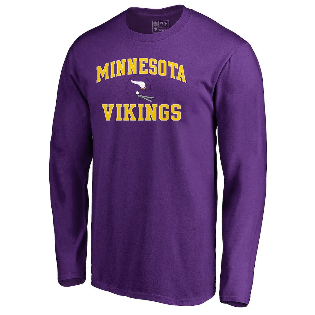 Minnesota Vikings Vintage Collection Victory Arch Long Sleeve T-Shirt - Purple sale