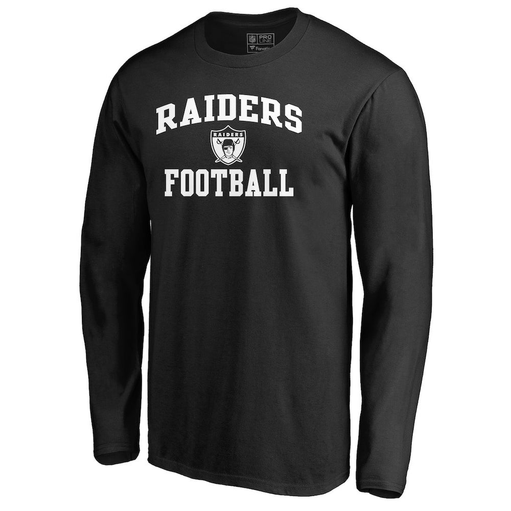 Las Vegas Raiders Vintage Collection Victory Arch Long Sleeve T-Shirt - Black cheap