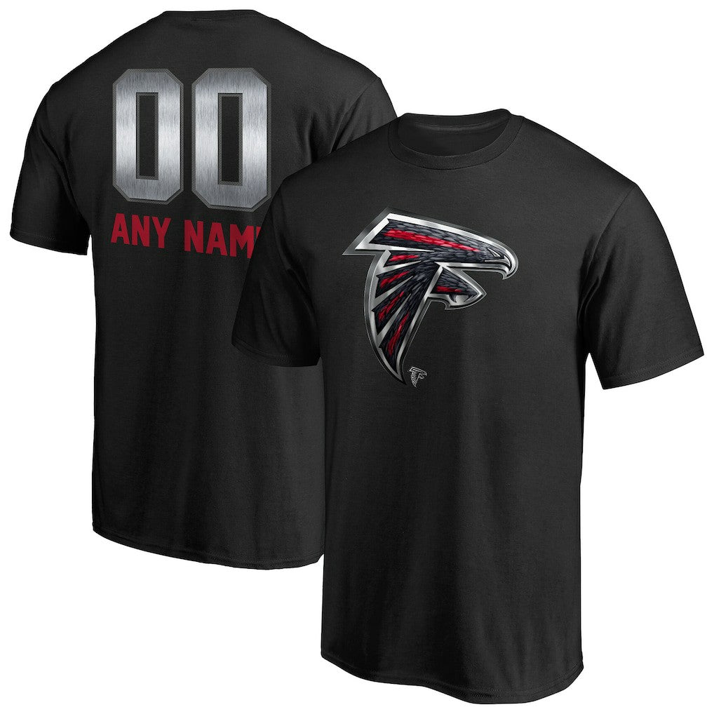 Atlanta Falcons Personalized Midnight Mascot T-Shirt - Black sale
