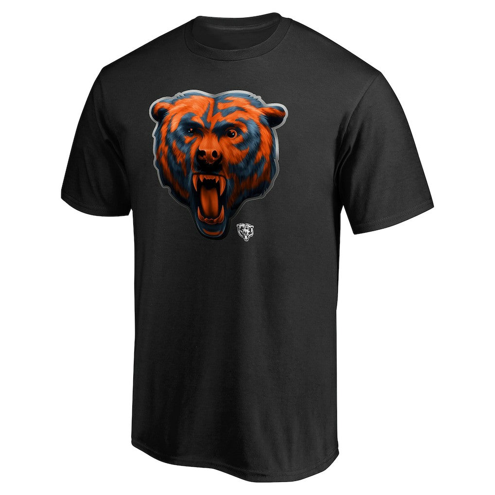 Chicago Bears Personalized Midnight Mascot T-Shirt - Black cheap