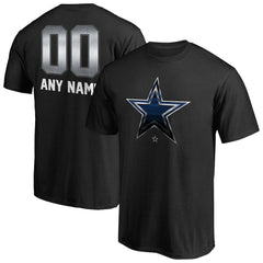 Dallas Cowboys Personalized Midnight Mascot T-Shirt - Black on sale