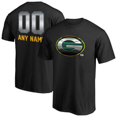 Green Bay Packers Personalized Midnight Mascot T-Shirt - Black discount