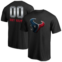 Houston Texans Personalized Midnight Mascot T-Shirt - Black on sale