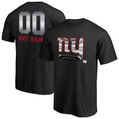 New York Giants Personalized Midnight Mascot T-Shirt - Black outlet