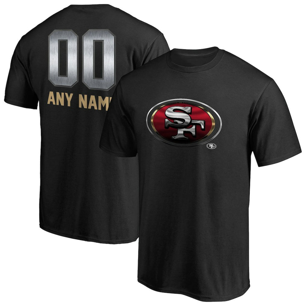 San Francisco 49ers Personalized Midnight Mascot T-Shirt - Black discount