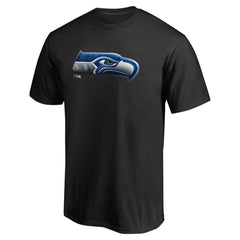 Seattle Seahawks Personalized Midnight Mascot T-Shirt - Black for sale