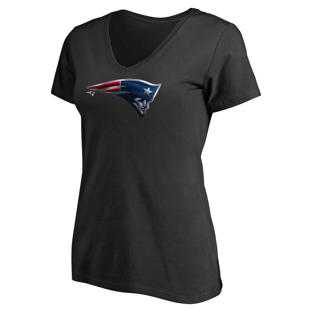 New England Patriots Women's Personalized Midnight Mascot T-Shirt - Black for sale