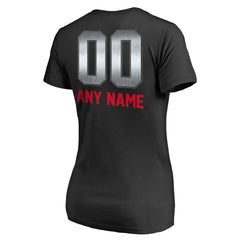 New England Patriots Women's Personalized Midnight Mascot T-Shirt - Black for sale