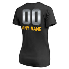 Pittsburgh Steelers Women's Personalized Midnight Mascot T-Shirt - Black sale