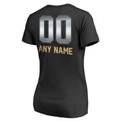 San Francisco 49ers Women's Personalized Midnight Mascot T-Shirt - Black for sale