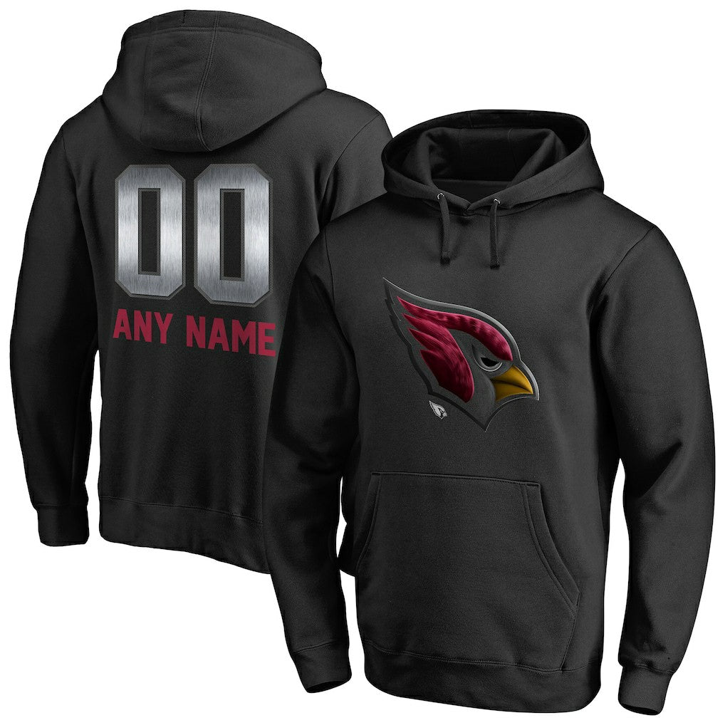 Arizona Cardinals Personalized Midnight Mascot Pullover Hoodie - Black for sale