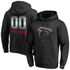 Atlanta Falcons Personalized Midnight Mascot Pullover Hoodie - Black sale