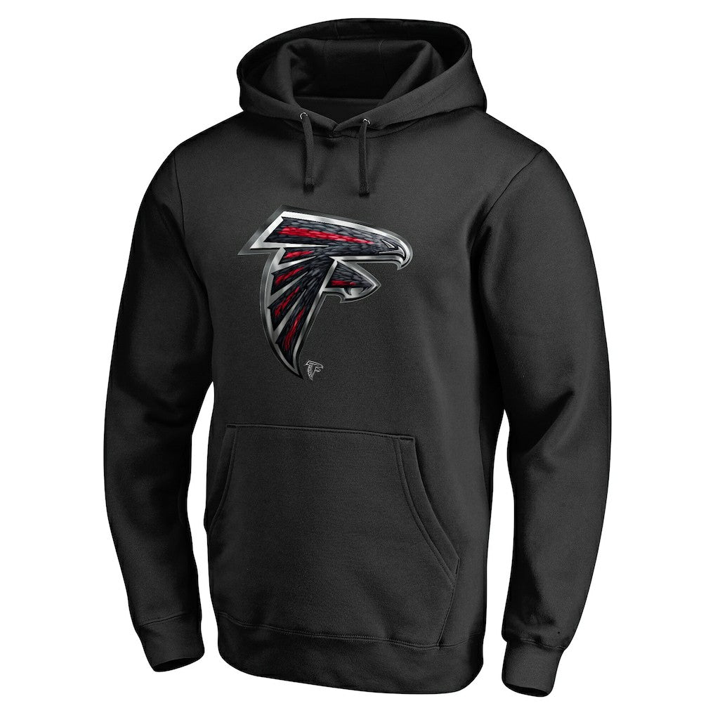 Atlanta Falcons Personalized Midnight Mascot Pullover Hoodie - Black sale