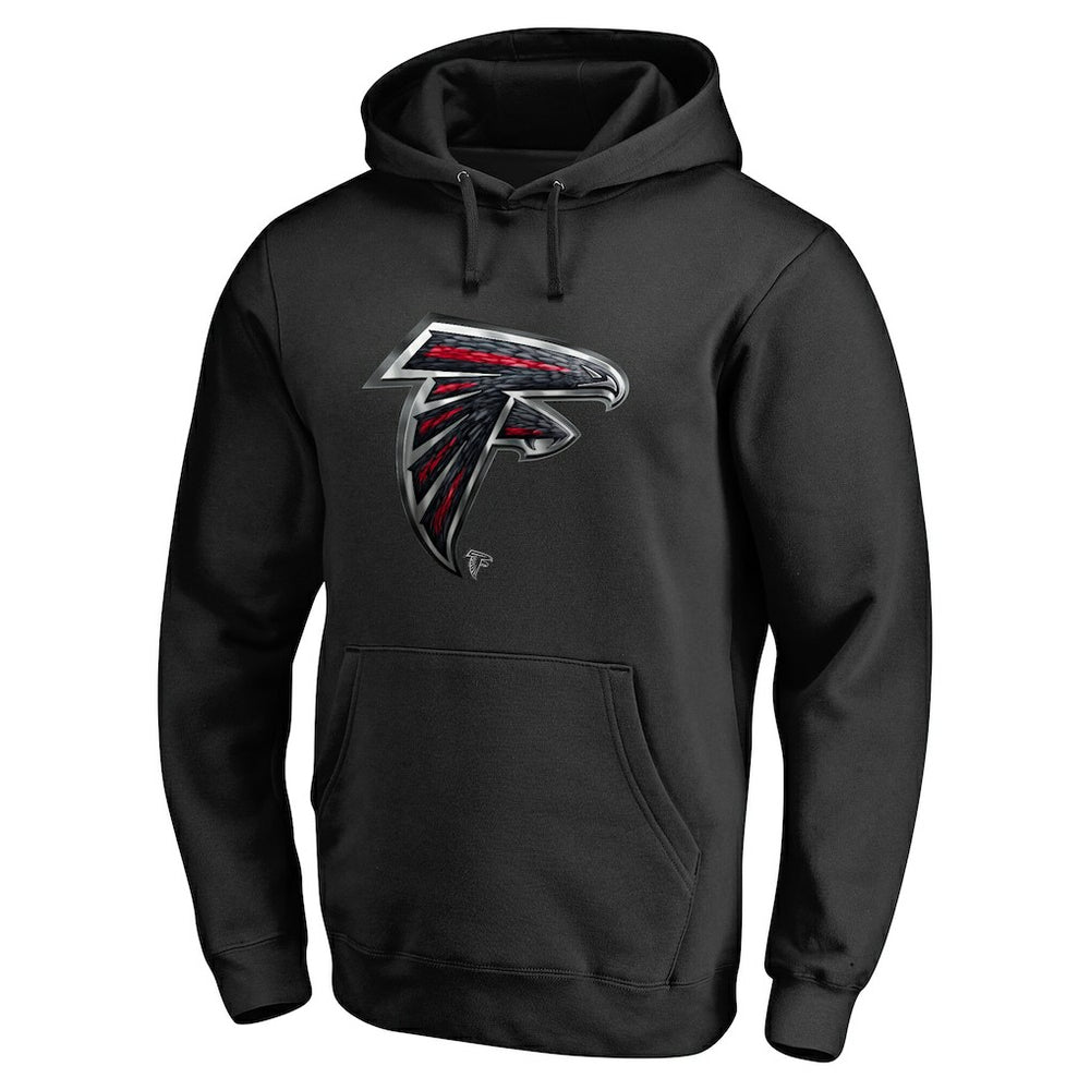 Atlanta Falcons Personalized Midnight Mascot Pullover Hoodie - Black sale