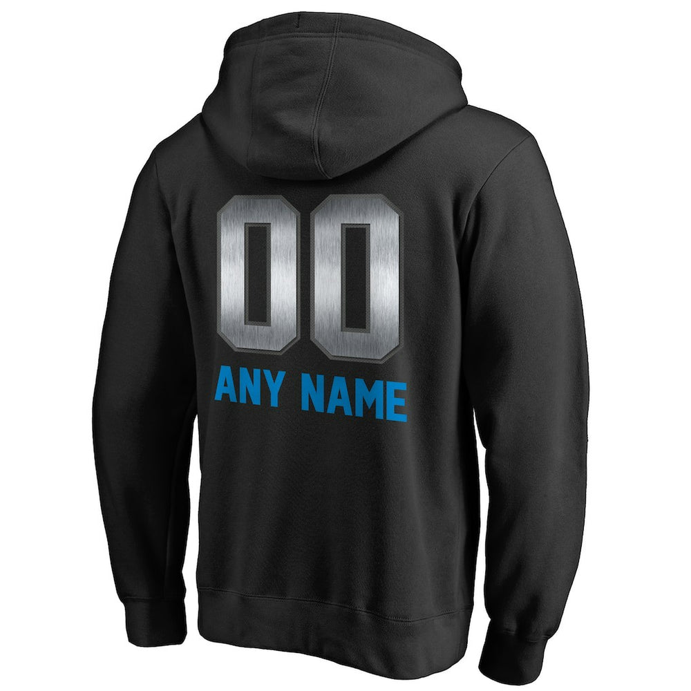 Carolina Panthers Personalized Midnight Mascot Pullover Hoodie - Black on sale