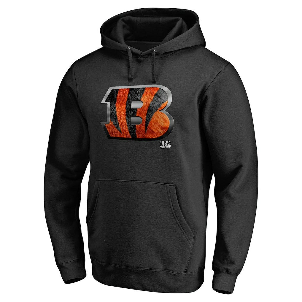 Cincinnati Bengals Personalized Midnight Mascot Pullover Hoodie - Black on sale
