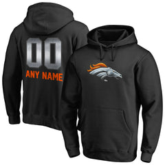 Denver Broncos Personalized Midnight Mascot Pullover Hoodie - Black outlet