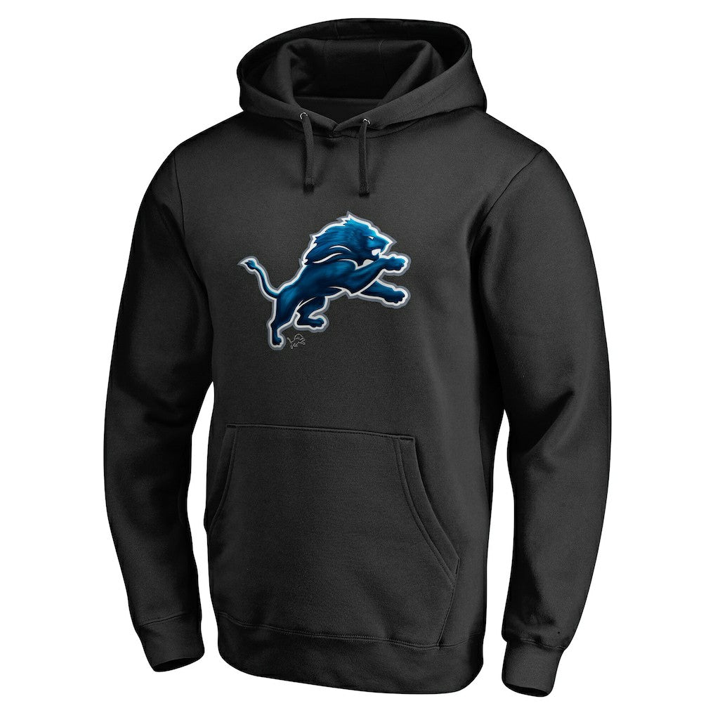 Detroit Lions Personalized Midnight Mascot Pullover Hoodie - Black online