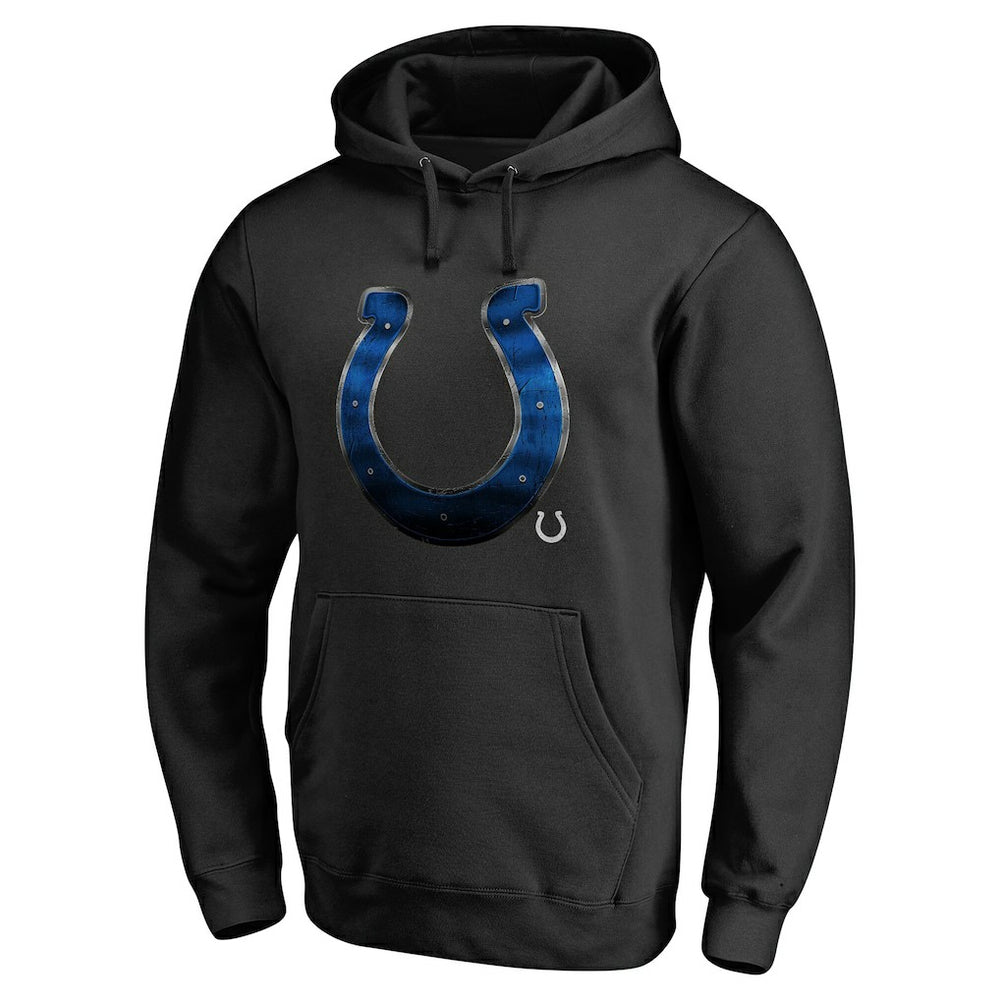 Indianapolis Colts Personalized Midnight Mascot Pullover Hoodie - Black cheap