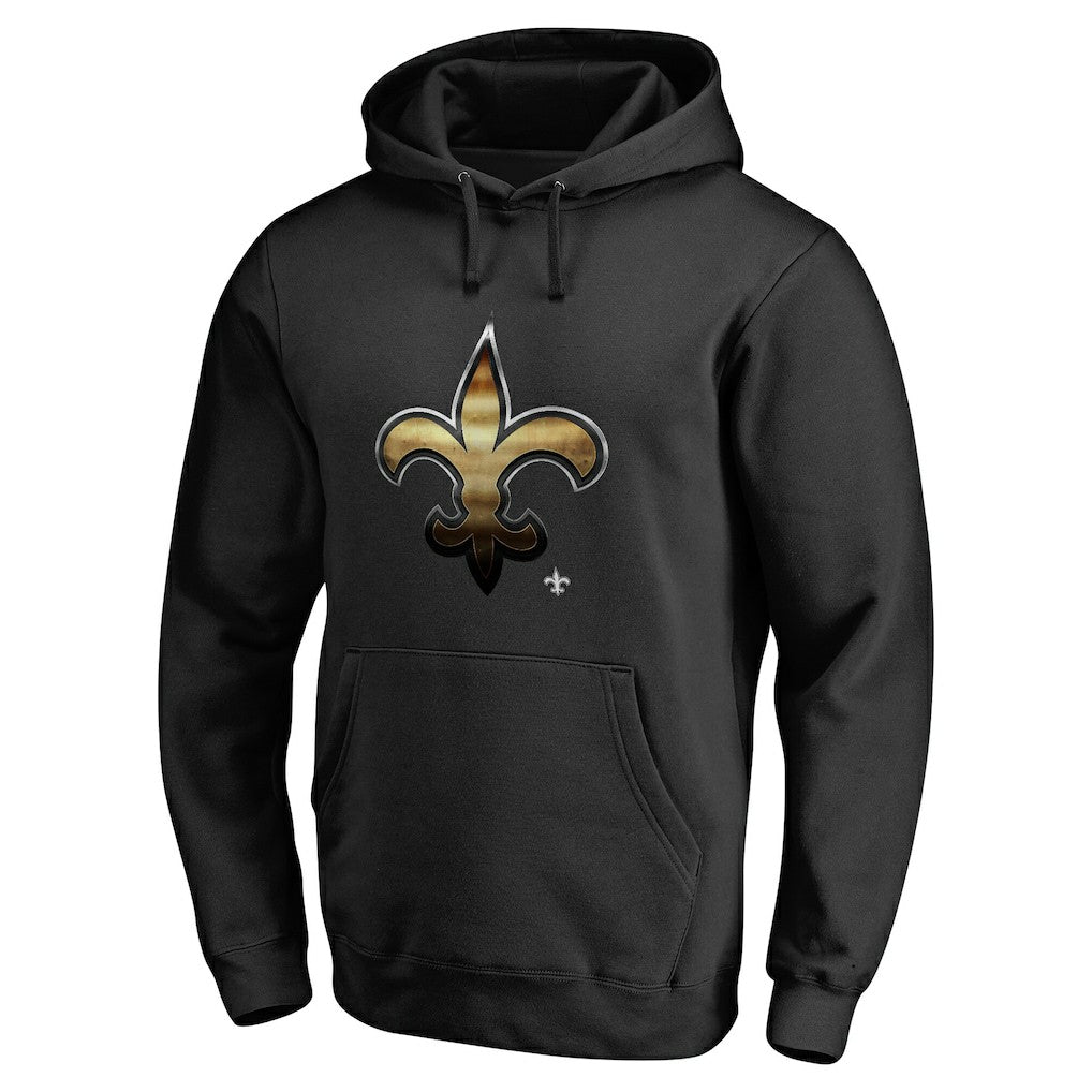 New Orleans Saints Personalized Midnight Mascot Pullover Hoodie - Black sale