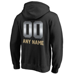 New Orleans Saints Personalized Midnight Mascot Pullover Hoodie - Black sale