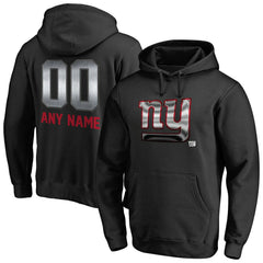 New York Giants Personalized Midnight Mascot Pullover Hoodie - Black on sale