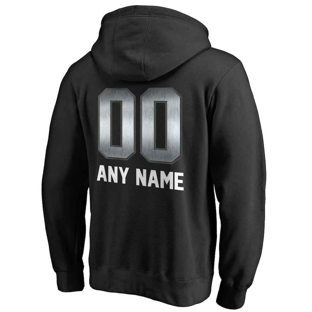 Las Vegas Raiders Personalized Midnight Mascot Pullover Hoodie - Black sale