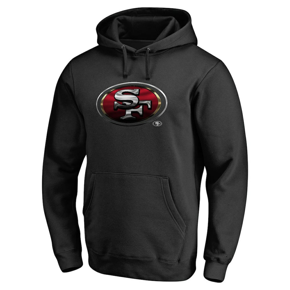 San Francisco 49ers Personalized Midnight Mascot Pullover Hoodie - Black discount