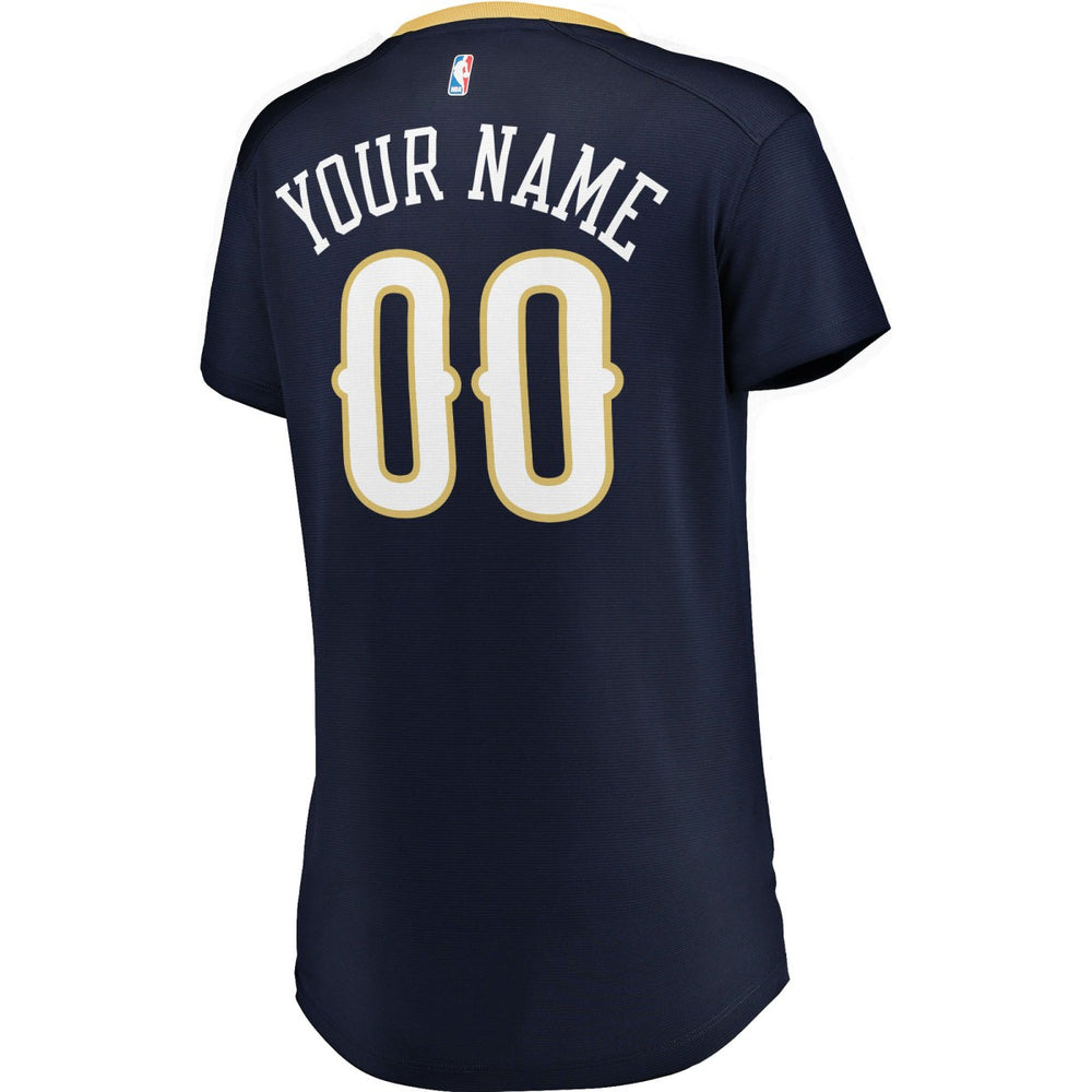 New Orleans Pelicans Women's Fast Break Custom Jersey Navy - Icon Edition outlet