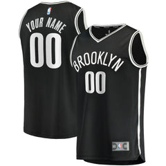 Brooklyn Nets Youth Fast Break Custom Replica Jersey Black - Icon Edition on sale