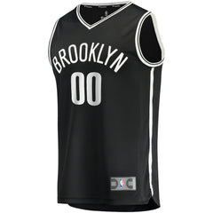 Brooklyn Nets Youth Fast Break Custom Replica Jersey Black - Icon Edition on sale