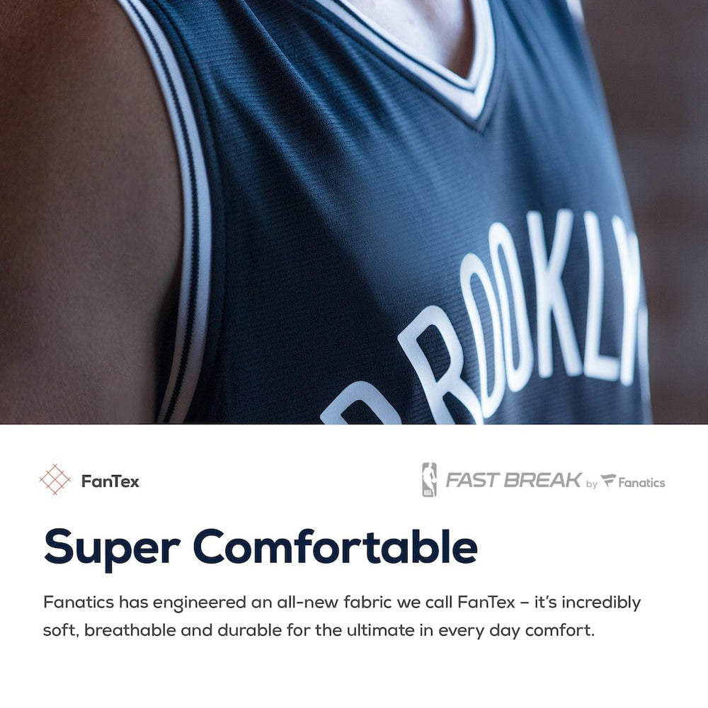 Brooklyn Nets Youth Fast Break Custom Replica Jersey Black - Icon Edition on sale