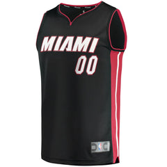 Miami Heat Youth Fast Break Custom Replica Jersey Black - Icon Edition cheap
