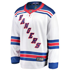 New York Rangers Fanatics Youth Away Breakaway Jersey - White Jerseys