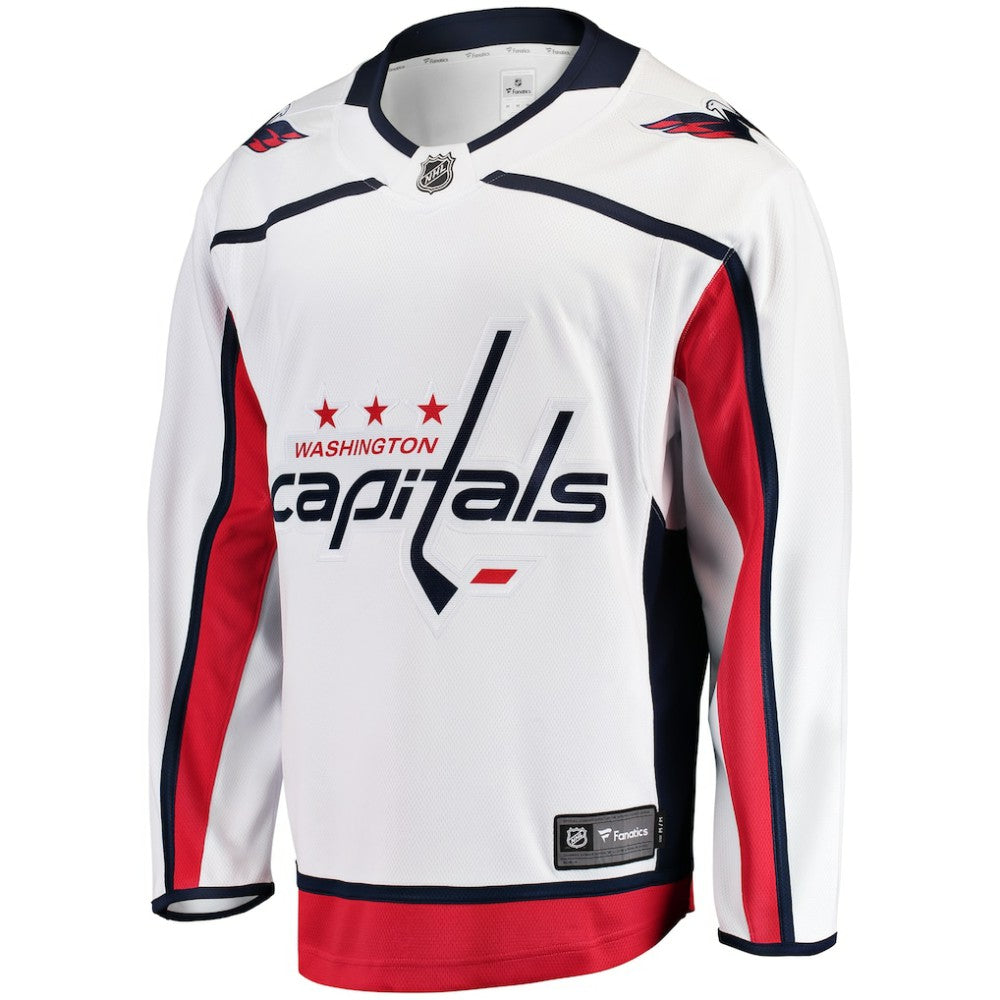 Washington Capitals Fanatics Youth Away Breakaway Jersey - White Jerseys
