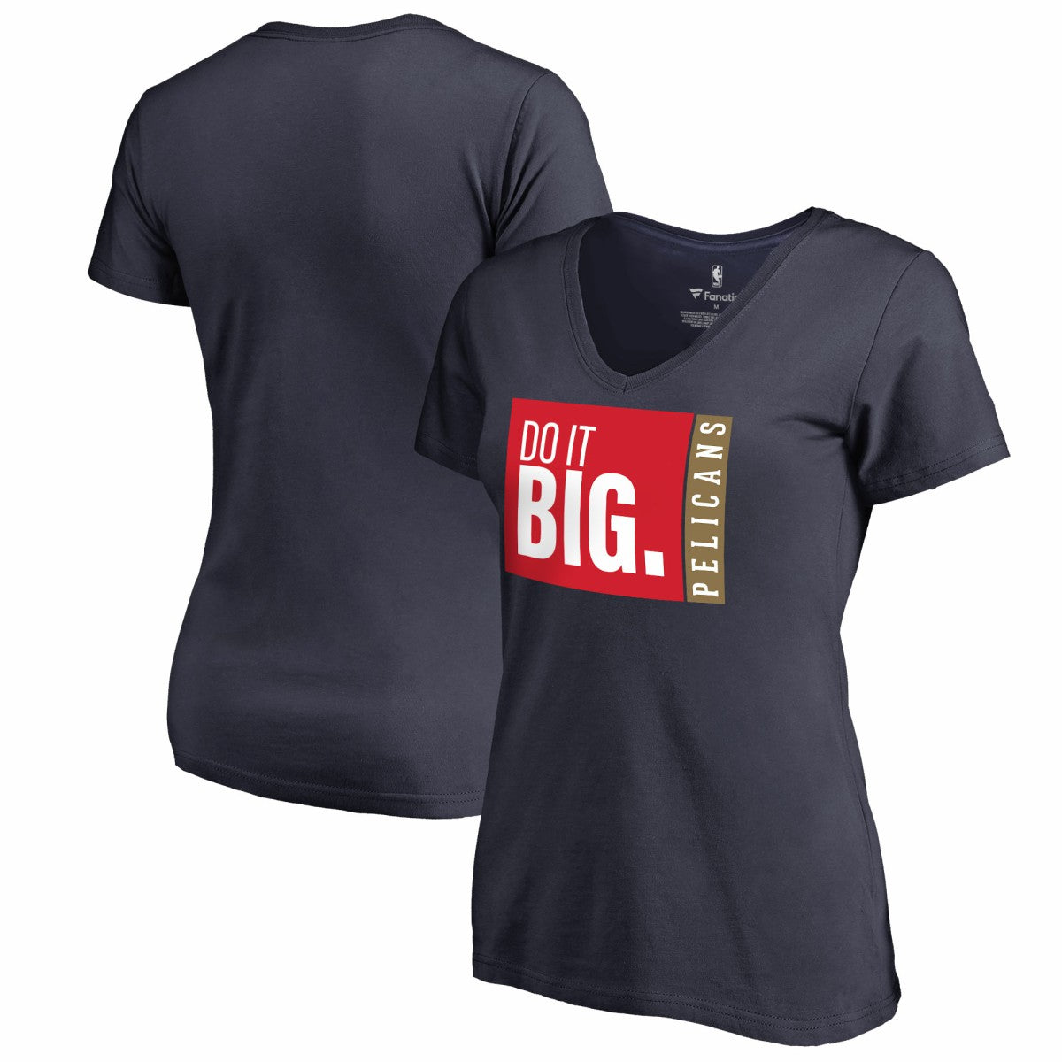 New Orleans Pelicans Women's Do It Big V-Neck T-Shirt - Navy shop