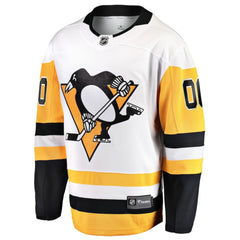 Pittsburgh Penguins Fanatics Away Breakaway Custom Jersey - White Jerseys