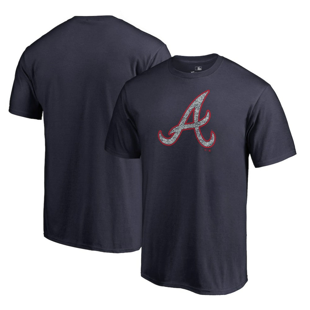 Atlanta Braves Static Logo T-Shirt Navy
